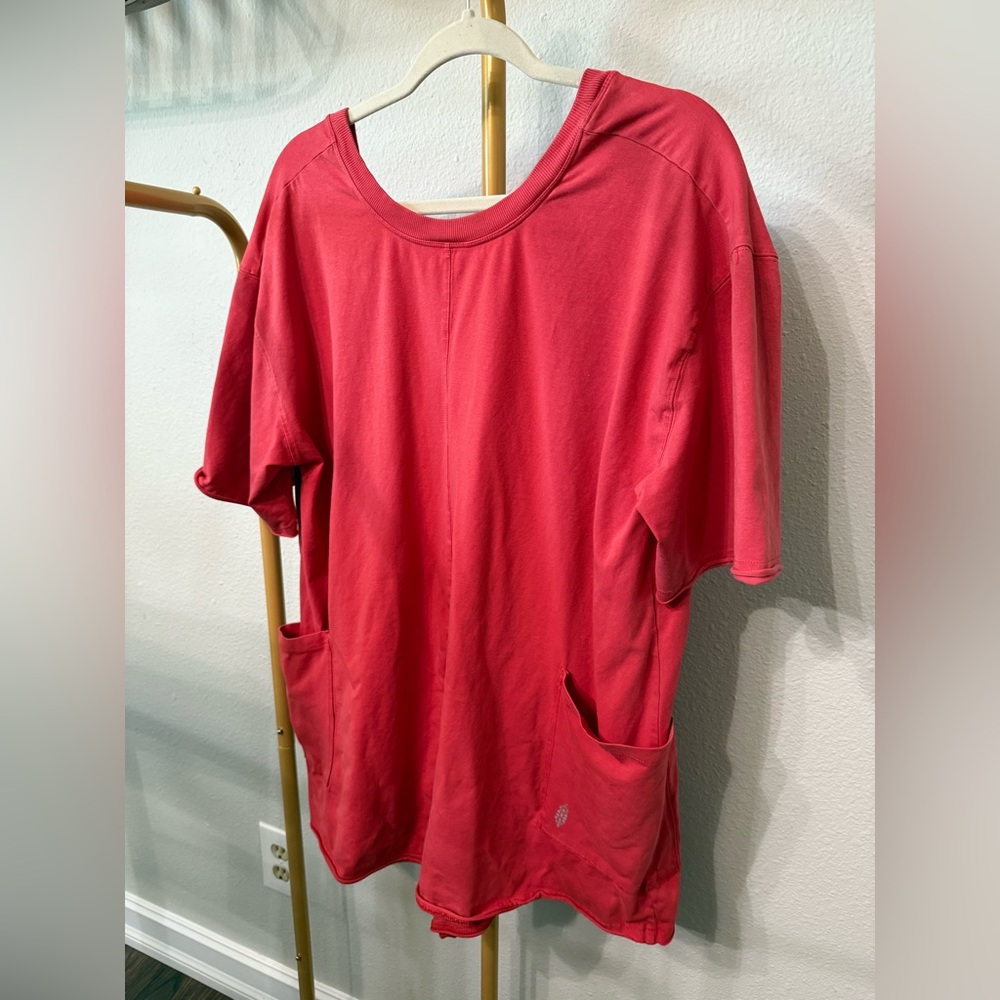NWOT Free People Hot Shot Tee Romper Medium
Red